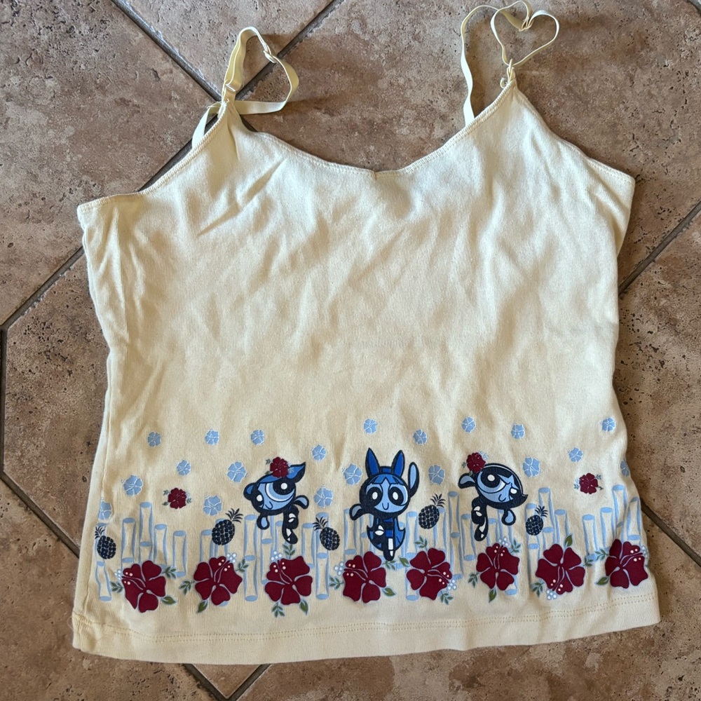 Vintage powerpuff girl tank top
